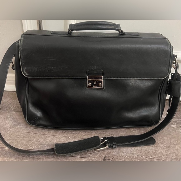 Coach Vintage Metro 5307 Black Briefcase/Laptop Bag With Slide Closure. - Picture 1 of 11